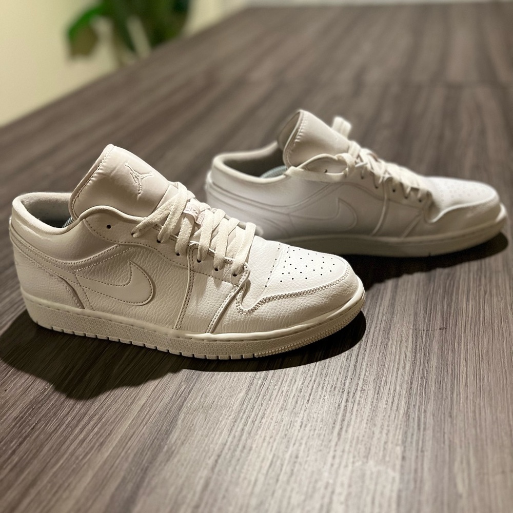 Men’s All White AJ1’s (size 12)